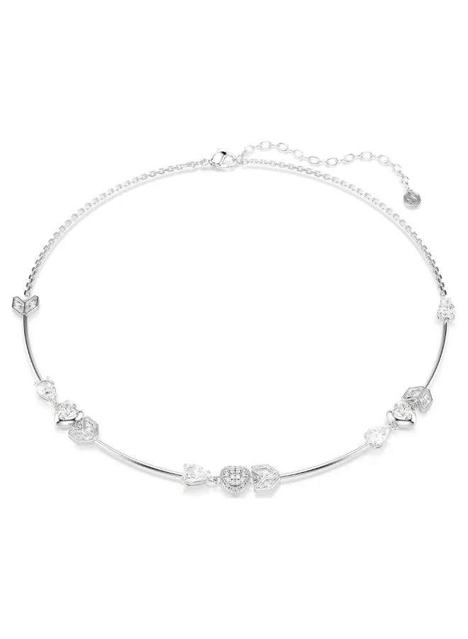 SWAROVSKI Idyllia All Around White Crystal Rhodium Plated Necklace